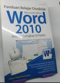 Image of Panduan be;alajar otodidak microsoft word 2007